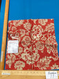Scalamandre Calais Linen Print - Coral Red White Floral