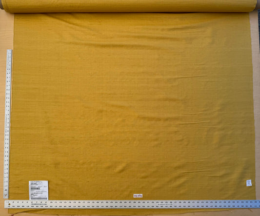 Scalamandre Vienne Texture Amber Golden Yellow Silk Solid Texture MSRP USD 276/y