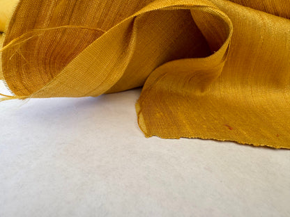 Scalamandre Vienne Texture Amber Golden Yellow Silk Solid Texture MSRP USD 276/y