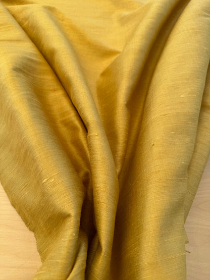 Scalamandre Vienne Texture Amber Golden Yellow Silk Solid Texture MSRP USD 276/y