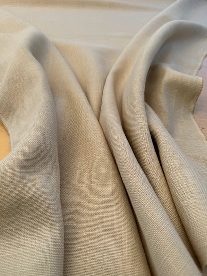 Scalamandre Luxembourg Linen Sand Beige Solid MSRP USD142/y