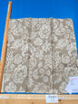 80 Berkbox77 Square Printed Fabric by Scalamandre Calais Linen Print Flax Beige Floral MSRP 300+/y