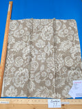 80 Berkbox77 Square Printed Fabric by Scalamandre Calais Linen Print Flax Beige Floral MSRP 300+/y