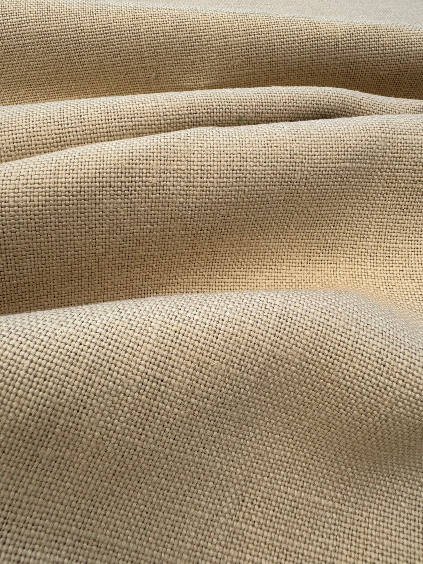 Scalamandre Luxembourg Linen Sand Beige Solid MSRP USD142/y