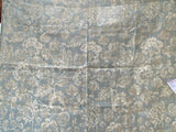 82 Berkbox77 Square Printed Fabric by Scalamandre Calais Linen Print Sky Blue White Floral 1.2y x 53" MSRP 300+/y