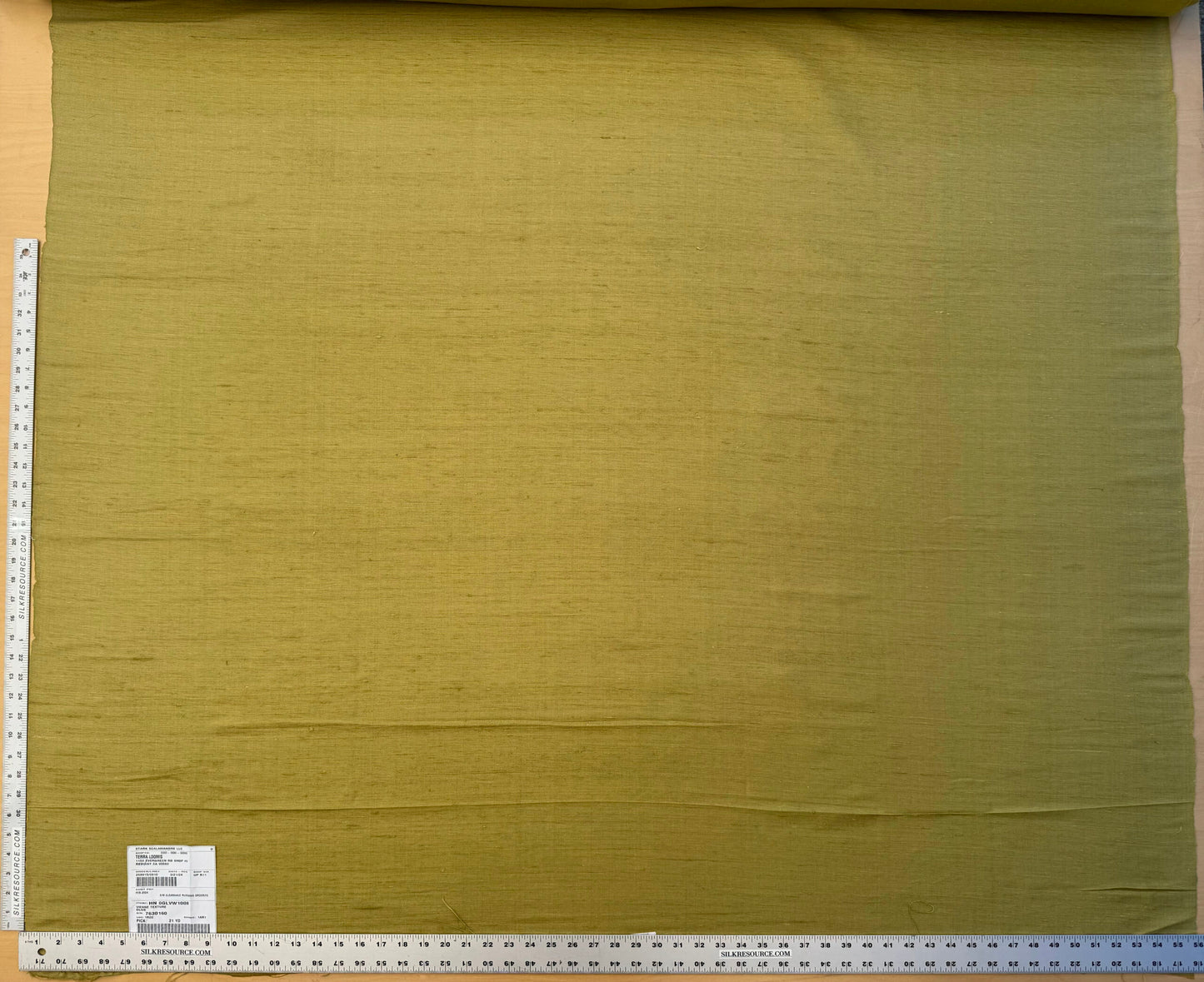 Scalamandre Vienne Texture Olive Green Silk Solid Texture MSRP USD 276/y