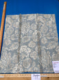 84 Berkbox77 Square Printed Fabric by Scalamandre Calais Linen Print Sky Blue White Floral MSRP 300+/y