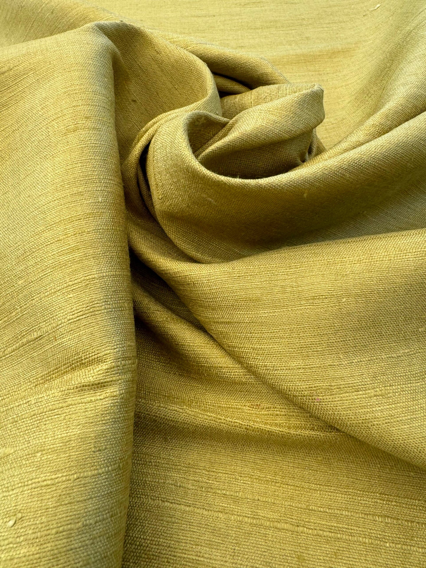 Scalamandre Vienne Texture Olive Green Silk Solid Texture MSRP USD 276/y