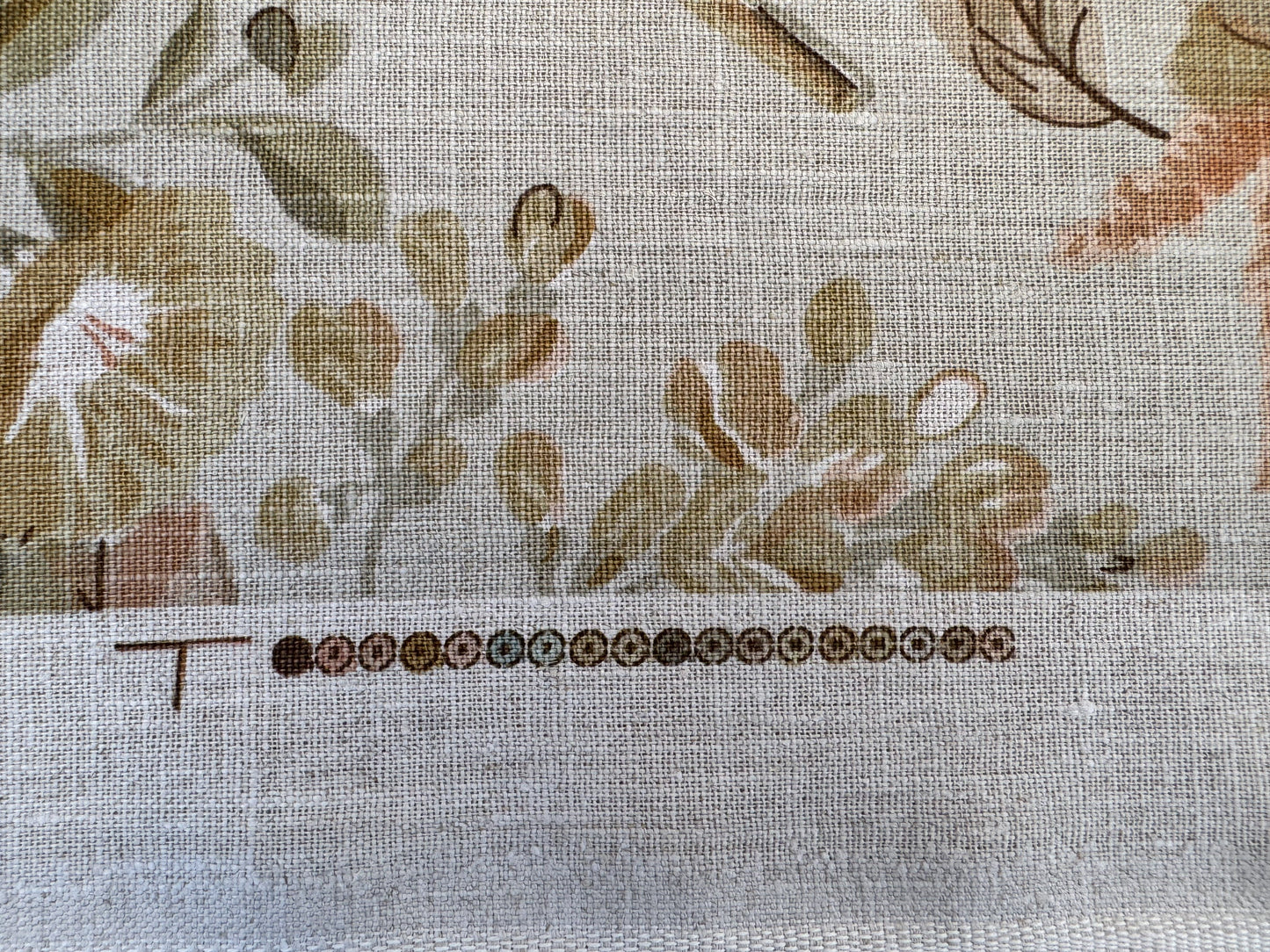 Lee Jofa Clarendon Linen Print Floral Beige Pink Blue Natural English Cottage Garden Heavy Linen Lilac Rose - By The Yard- MSRP USD 276/y