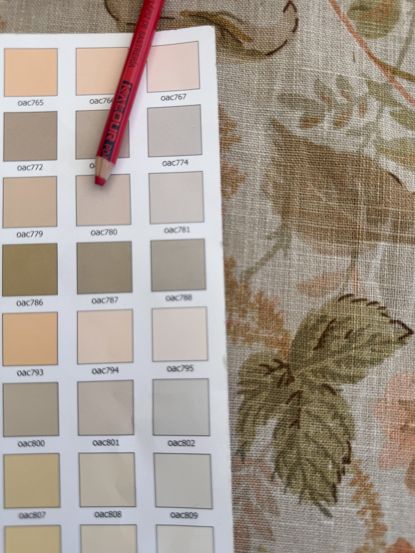 Lee Jofa Clarendon Linen Print Floral Beige Pink Blue Natural English Cottage Garden Heavy Linen Lilac Rose - By The Yard- MSRP USD 276/y