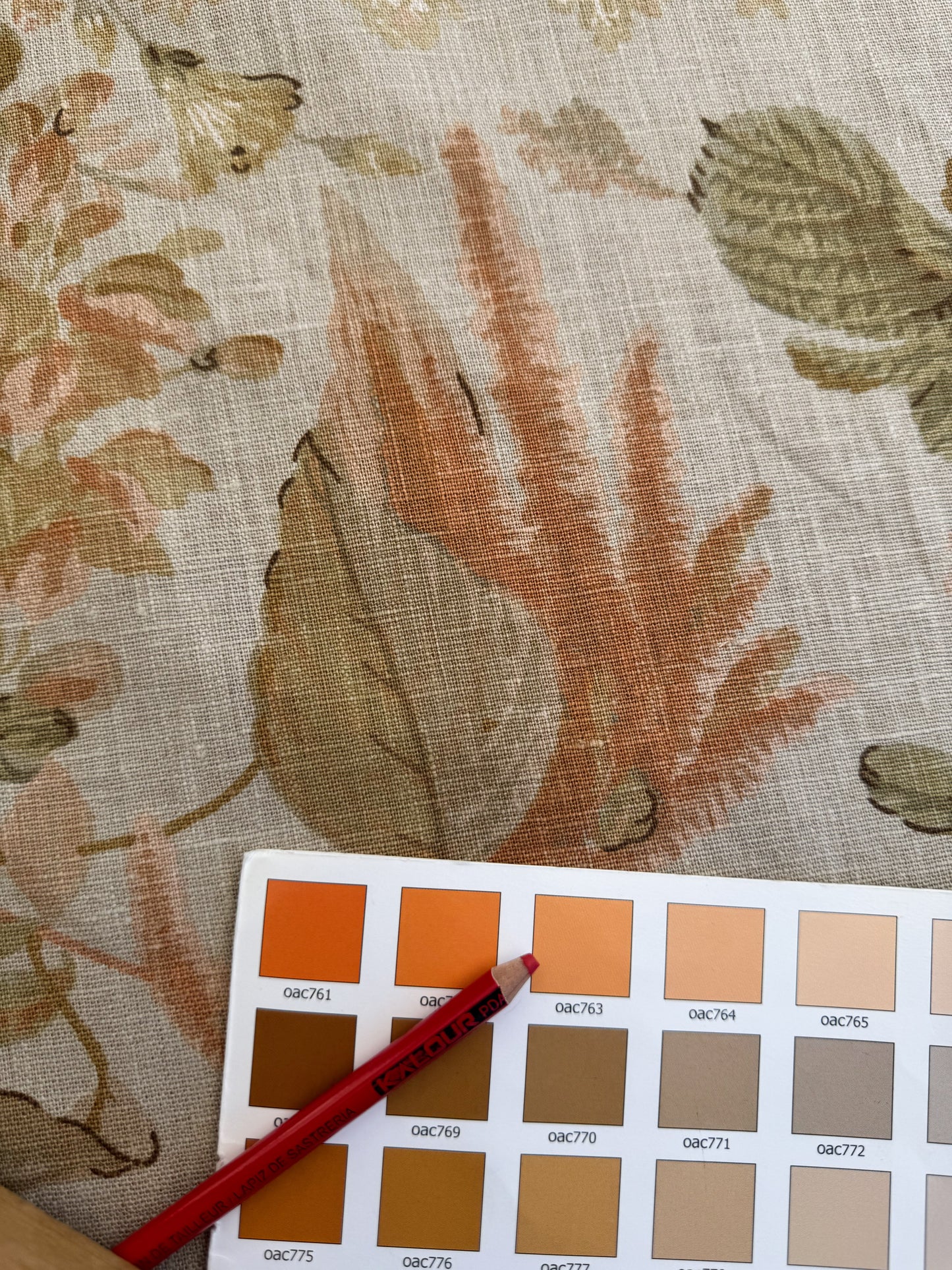 Lee Jofa Clarendon Linen Print Floral Beige Pink Blue Natural English Cottage Garden Heavy Linen Lilac Rose - By The Yard- MSRP USD 276/y