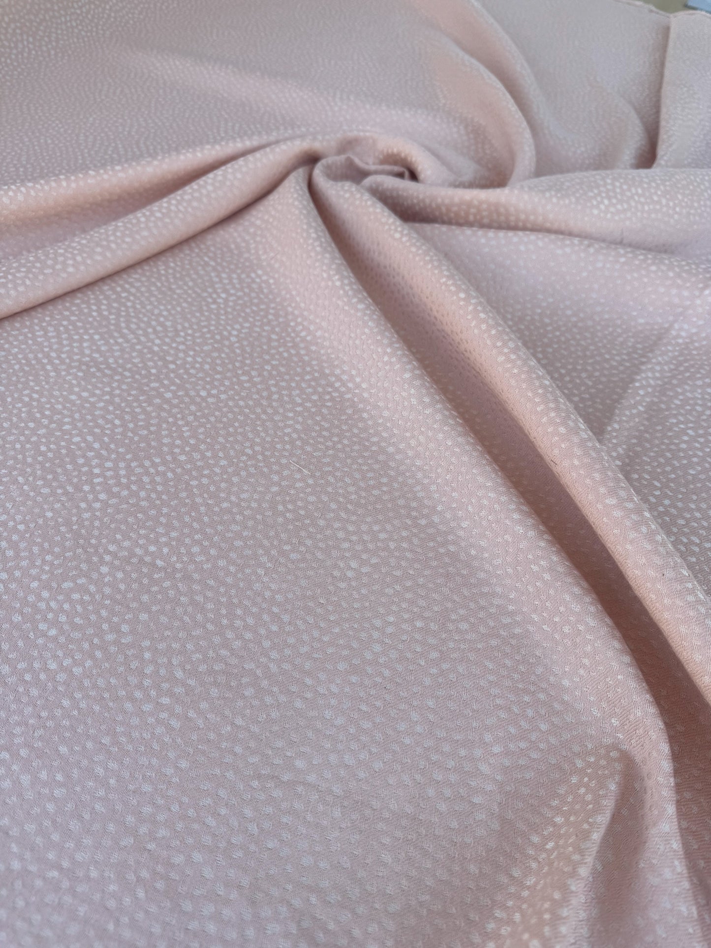 Robert Allen Beacon Hill Speckled Petal Silk Cotton Cashmere Blend in Peach Pink Small Texture