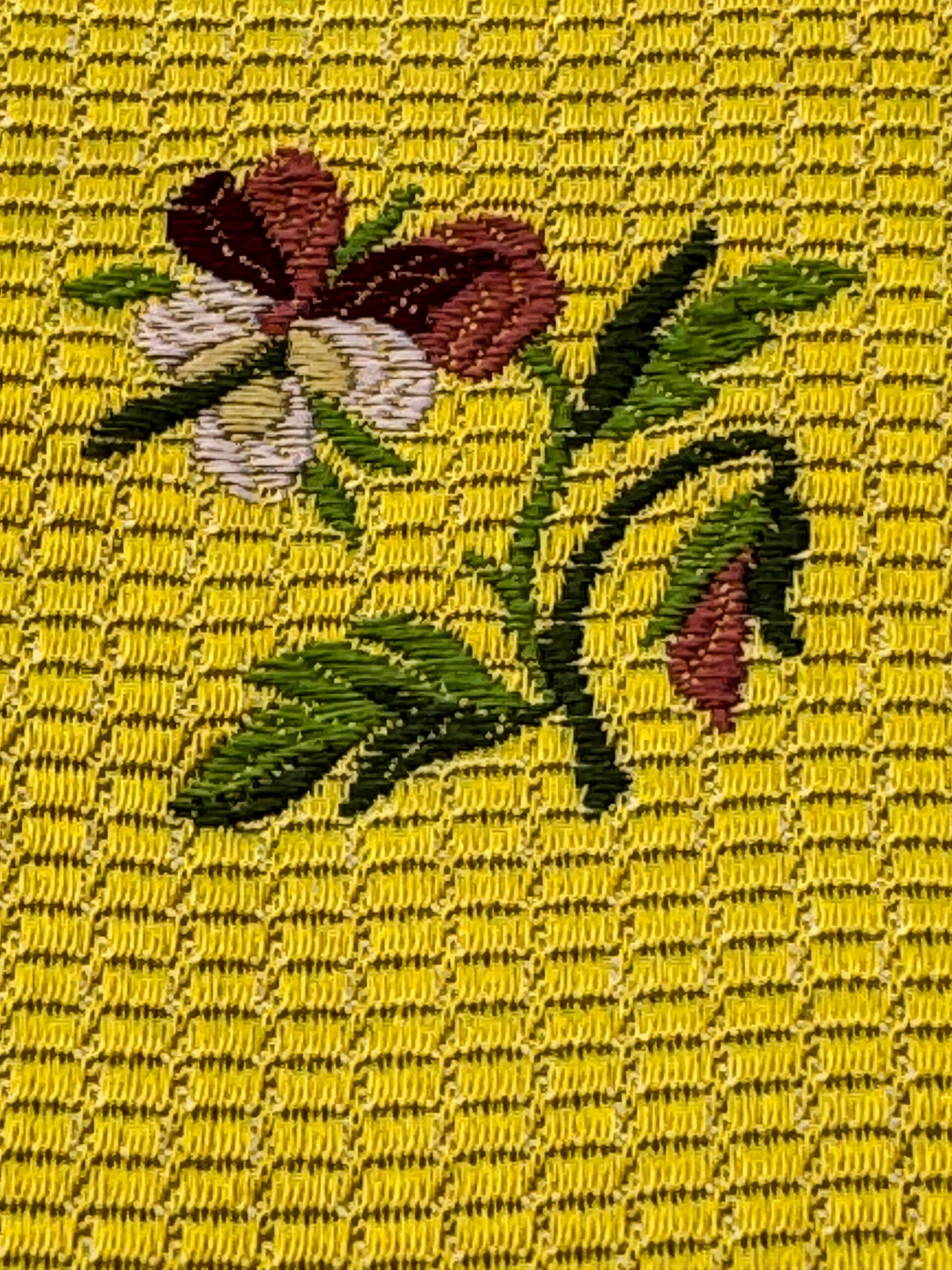 Scalamandre Old World Weavers Furetto Yellow Floral Stripe Yellow White Pink Blue Petite Flower Silk MSRP USD 1180/y