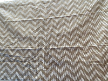 8 Berkbox78 Square Velvet by Fonthill Carnaby Desert Brown White Chevron1YD X 26" MSRP USD 294/y