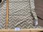 9 Berkbox78 Square Velvet by Fonthill Carnaby Desert Brown White Chevron 34"x54"w MSRP USD 294/y