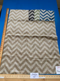 10 Berkbox78 Square Velvet by Fonthill Carnaby Desert Brown White Chevron MSRP USD 294/y