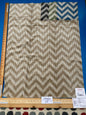 11 Berkbox78 Square Velvet by Fonthill Carnaby Desert Brown White Chevron MSRP USD 294/y