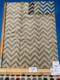 11 Berkbox78 Square Velvet by Fonthill Carnaby Desert Brown White Chevron MSRP USD 294/y