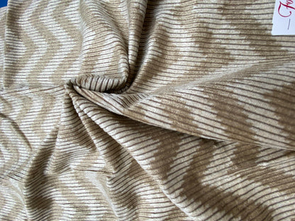 12 Berkbox78 Square Velvet by Fonthill Carnaby Desert Brown White Chevron MSRP USD 294/y