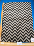 15 Berkbox78 Square Velvet by Fonthill Carnaby Carbon Black White Chevron MSRP USD 294/y