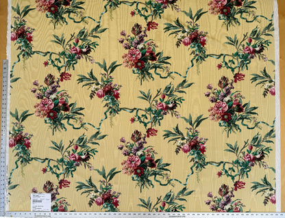 Scalamandre Nosegay Yellow Red Green  Floral Botanical Foliage MSRP USD 316/y