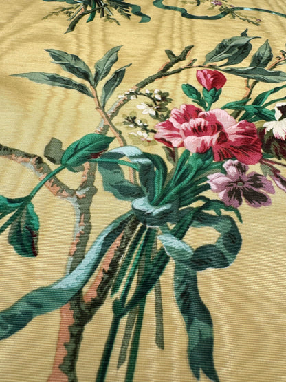 Scalamandre Nosegay Yellow Red Green  Floral Botanical Foliage MSRP USD 316/y