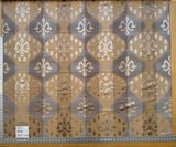 Scalamandre Angel of Longevity cameo/grey /taupe Diamond Ogee Ikat MSRP USD 306/y