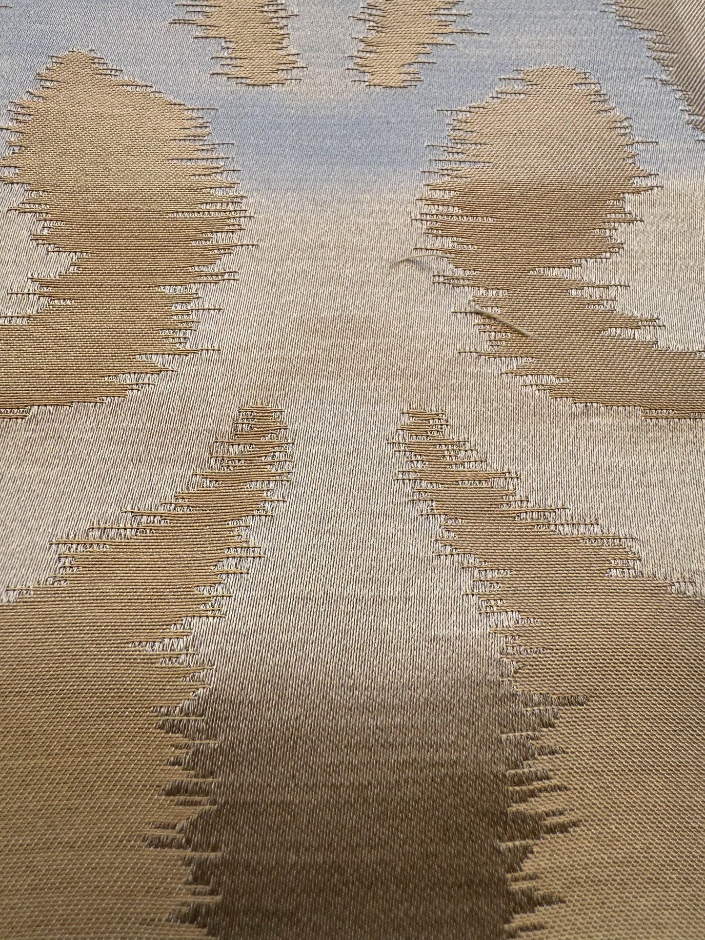 Scalamandre Angel of Longevity cameo/grey /taupe Diamond Ogee Ikat MSRP USD 306/y