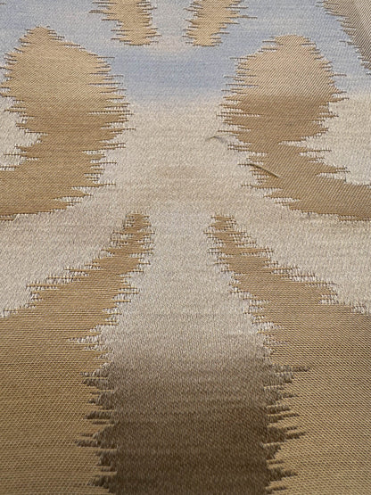 Scalamandre Angel of Longevity cameo/grey /taupe Diamond Ogee Ikat MSRP USD 306/y