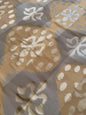 Scalamandre Diamond Ogee Ikat - Cameo/Grey/Taupe