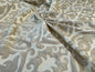Beacon Hill Robert Allen Topiary Scroll Yellow Lotus Silk Damask Heart Shaped Yellow Gold Brown Metallic Silk and Linen