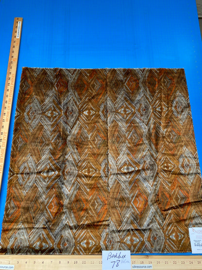 21 Berkbox78 Square Velvet by Aldeco kochi Velvet Marsala Brown Geometric Diamond MSRP USD 300+/y