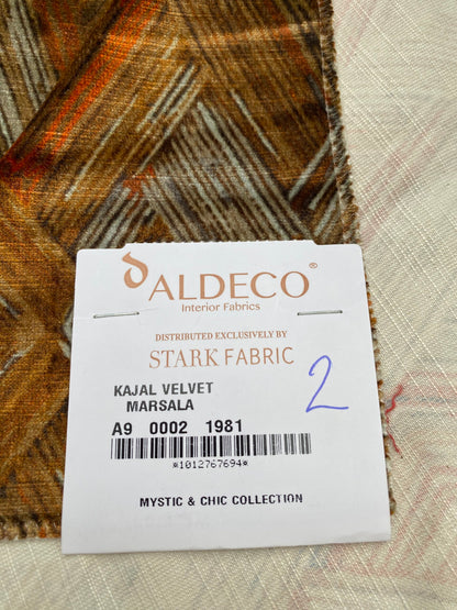 21 Berkbox78 Square Velvet by Aldeco kochi Velvet Marsala Brown Geometric Diamond MSRP USD 300+/y