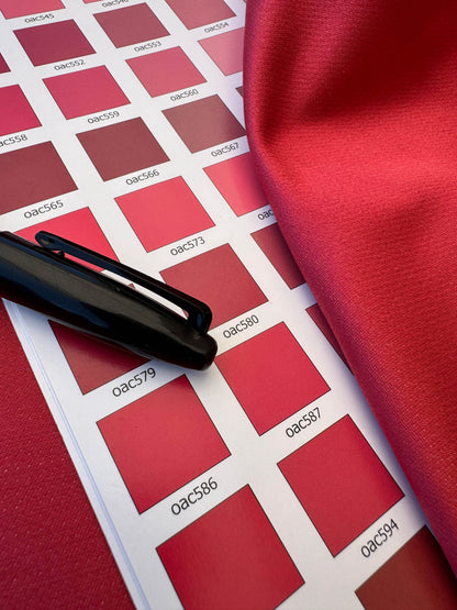 By 26"wide x51" Long  Scalamandre Fauteuil Bessieres Seat & Back Rouge Red Gold French Antique Design Medallion MSRP USD 612/y