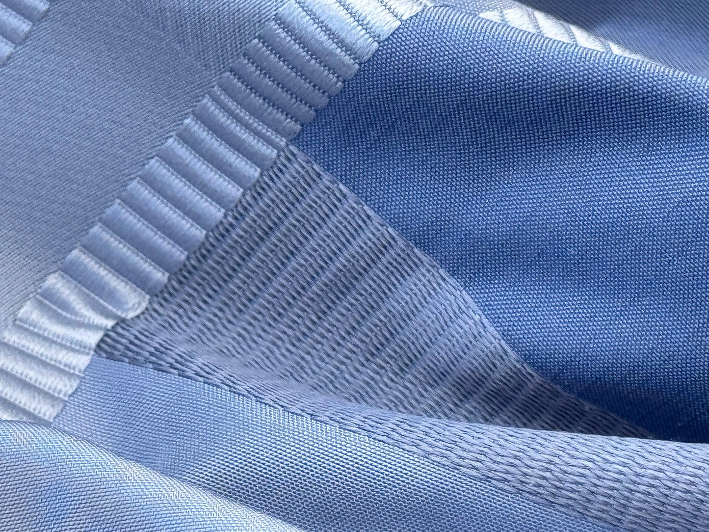 Robert Allen Beacon Hill Monte Rosa Moonstone 100% Silk Plaid Satin Ocean Blue Sky Blue Baby Blue Silver White Cream Shimmering - By The Yard