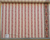 Scalamandre Gritti Stripe Roman Rose Red Beige Stripe Geometric MSRP USD  216/y