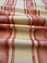 Scalamandre Gritti Stripe Roman Rose Red Beige Stripe Geometric MSRP USD  216/y