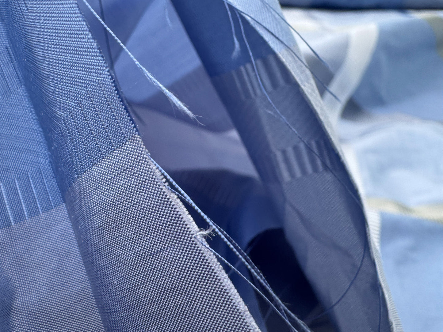 Robert Allen Beacon Hill Monte Rosa Moonstone 100% Silk Plaid Satin Ocean Blue Sky Blue Baby Blue Silver White Cream Shimmering - By The Yard