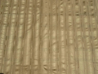 Kravet Couture Manisse Moire Stripe "khaki" Silk Gold Brown MSRP USD157y