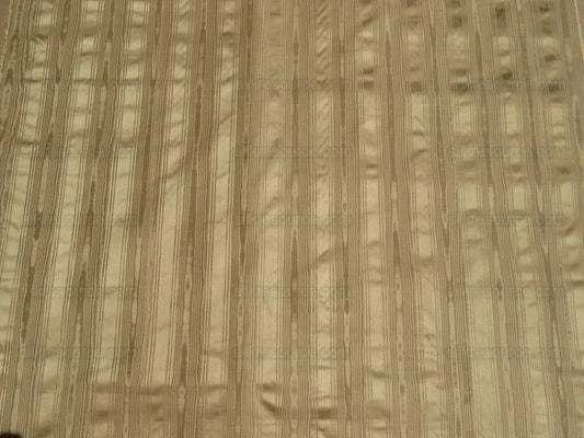Kravet Couture Manisse Moire Stripe "khaki" Silk Gold Brown MSRP USD157y