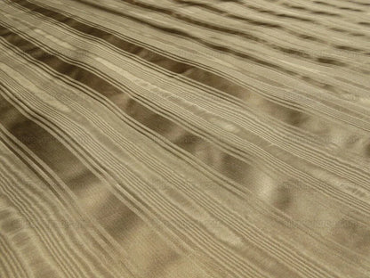 Kravet Couture Manisse Moire Stripe "khaki" Silk Gold Brown MSRP USD157y