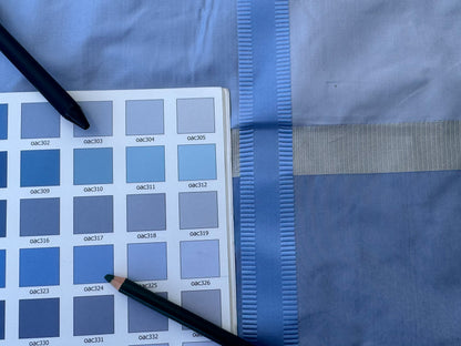 Robert Allen Beacon Hill Monte Rosa Moonstone 100% Silk Plaid Satin Ocean Blue Sky Blue Baby Blue Silver White Cream Shimmering - By The Yard