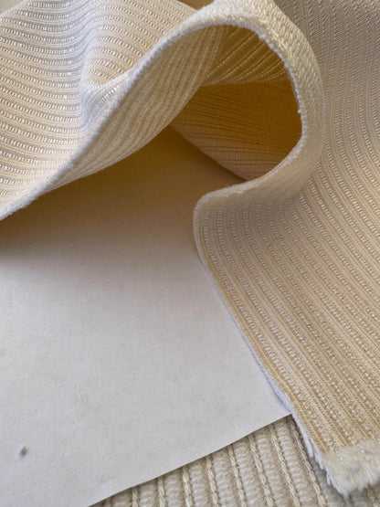 Scalamandre Snow Valley Pure Cream Beige Solid Texture Silk Cotton Linen MSRP USD 178/y