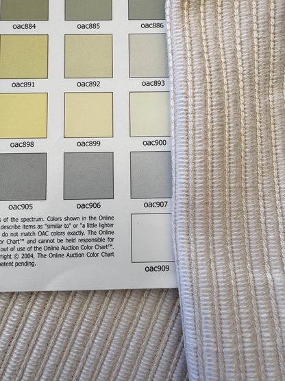 Scalamandre Snow Valley Pure Cream Beige Solid Texture Silk Cotton Linen MSRP USD 178/y