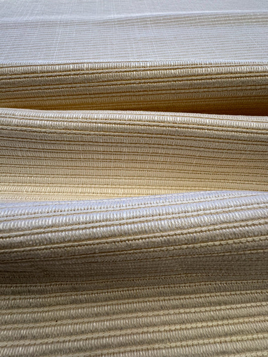 Scalamandre Snow Valley Pure Cream Beige Solid Texture Silk Cotton Linen MSRP USD 178/y