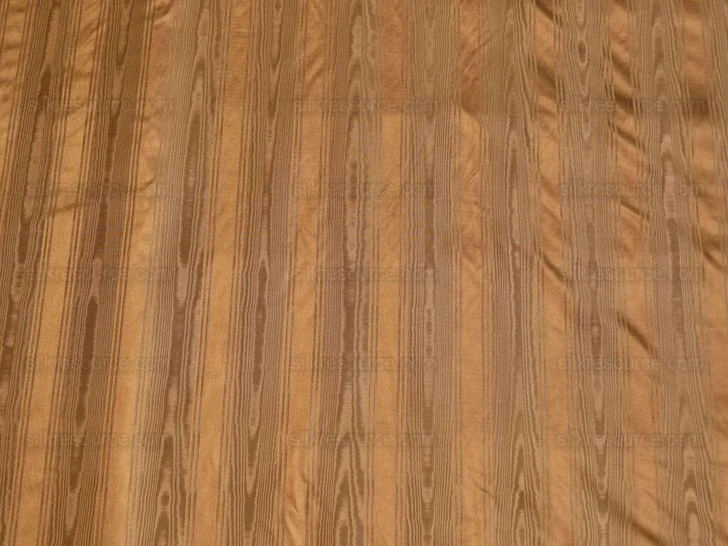 Kravet Couture Manisse Moire Stripe "nutmeg" Silk MSRP USD 157/Y