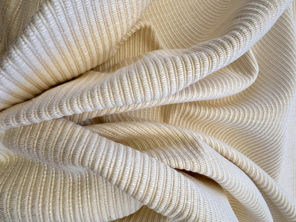 Scalamandre Snow Valley Pure Cream Beige Solid Texture Silk Cotton Linen MSRP USD 178/y