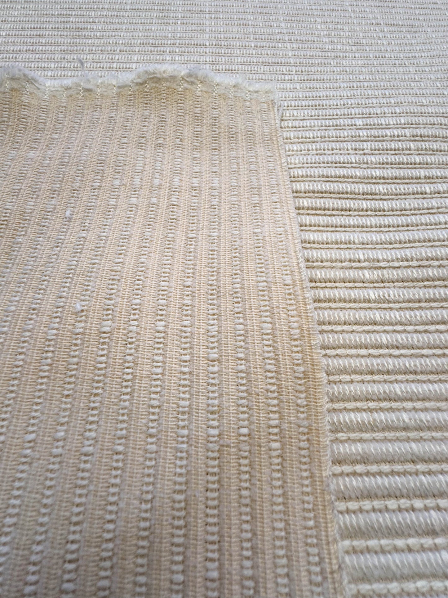 Scalamandre Snow Valley Pure Cream Beige Solid Texture Silk Cotton Linen MSRP USD 178/y