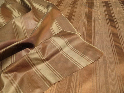Kravet Couture Manisse Moire Stripe "nutmeg" Silk MSRP USD 157/Y