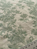 Scalamandre Arles Green Floral Botanical Cotton Linen MSRP USD 196/y